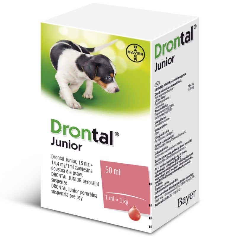 Drontal Junior pro psy 50ml + aplikátor