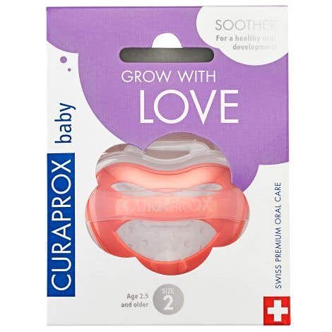 Curaprox Biofunkčný cumlík koralový, veľkosť 2 1 ks
