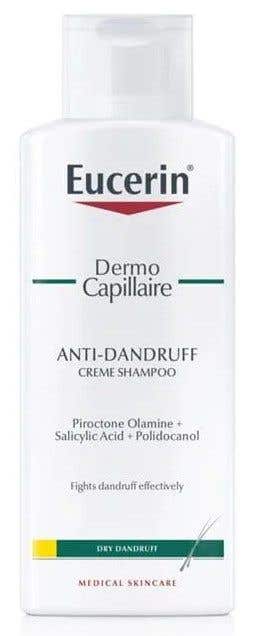Eucerin Dermocapillaire Krémový šampon proti suchým lupům 250 ml