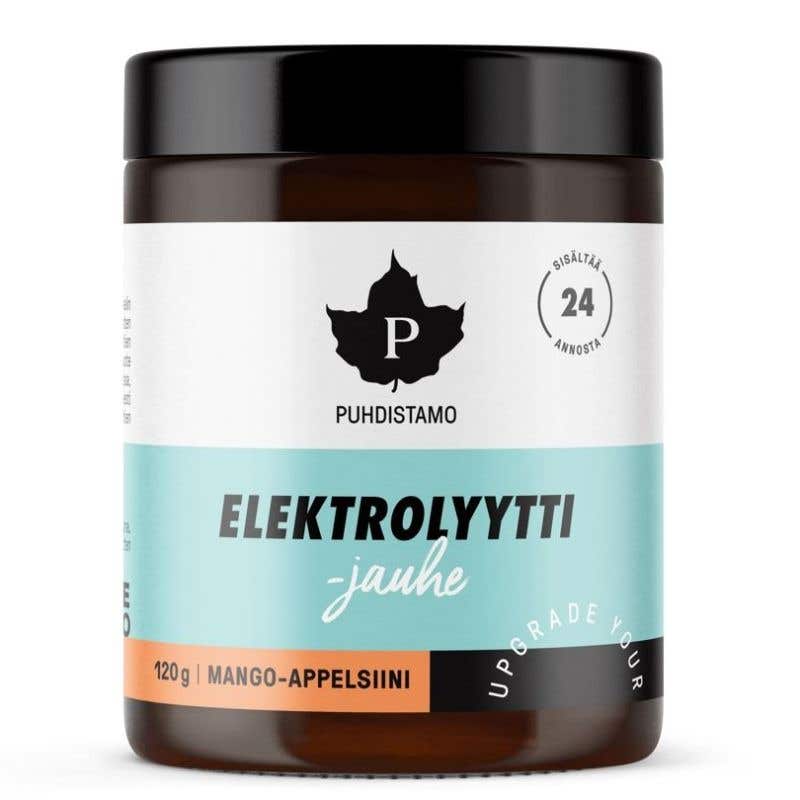 Puhdistamo Electrolyte Powder - iontový prášek mango a pomeranč 120 g
