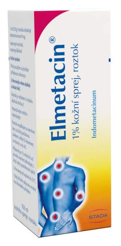 Elmetacin 1% kožní sprej, roztok 100ml