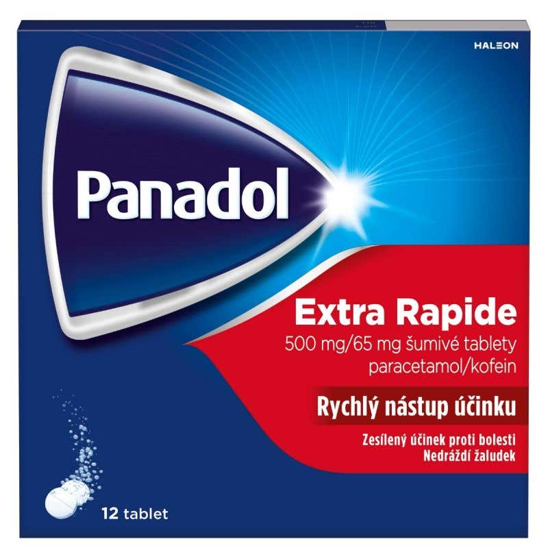 Panadol Extra Rapide 500mg/65mg 12 šumivých tablet