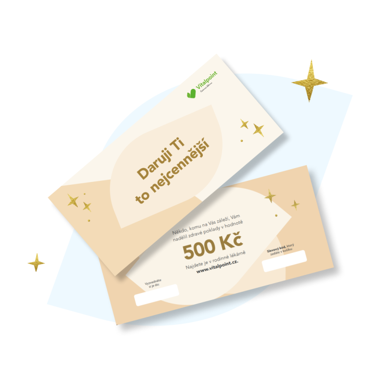 Vitalpoint Dárkový poukaz do naší rodinné lékárny - 500 Kč