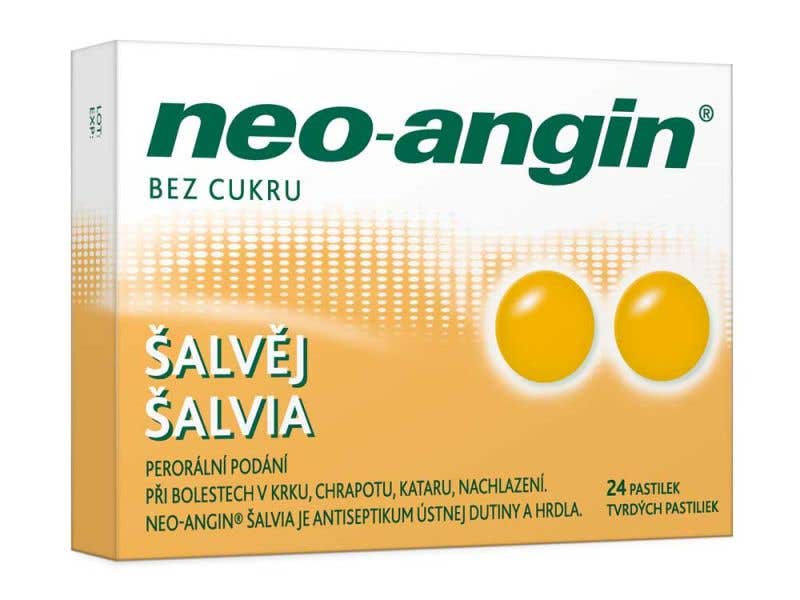 Neo-Angin šalvěj pastilky 24 ks