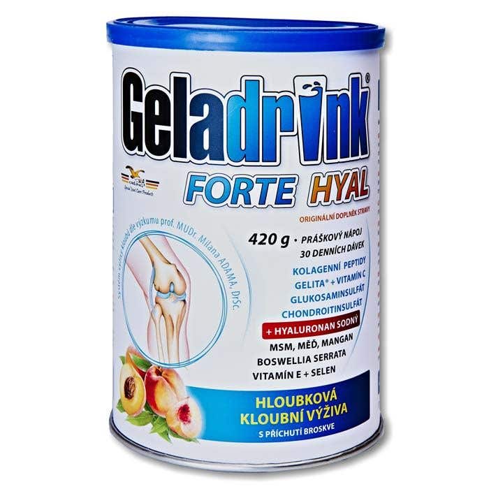 Geladrink Forte Hyal práškový nápoj broskev 420g