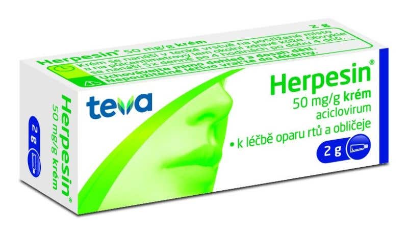 Herpesin krém 2 g 5%