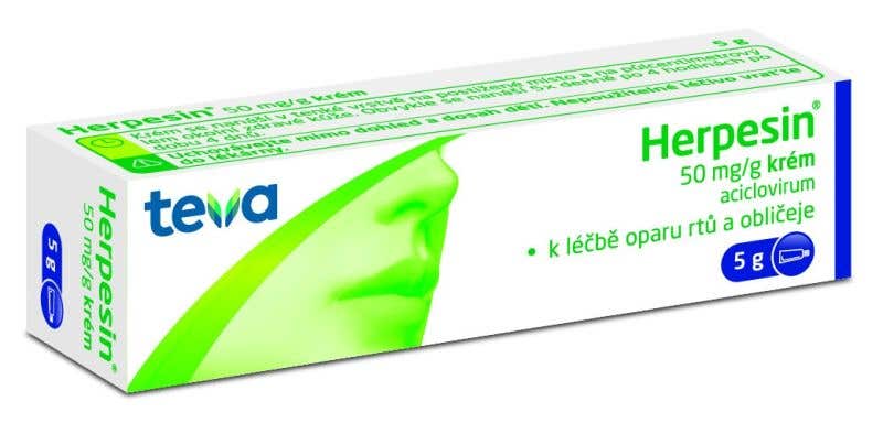 Herpesin krém 5 g 5%