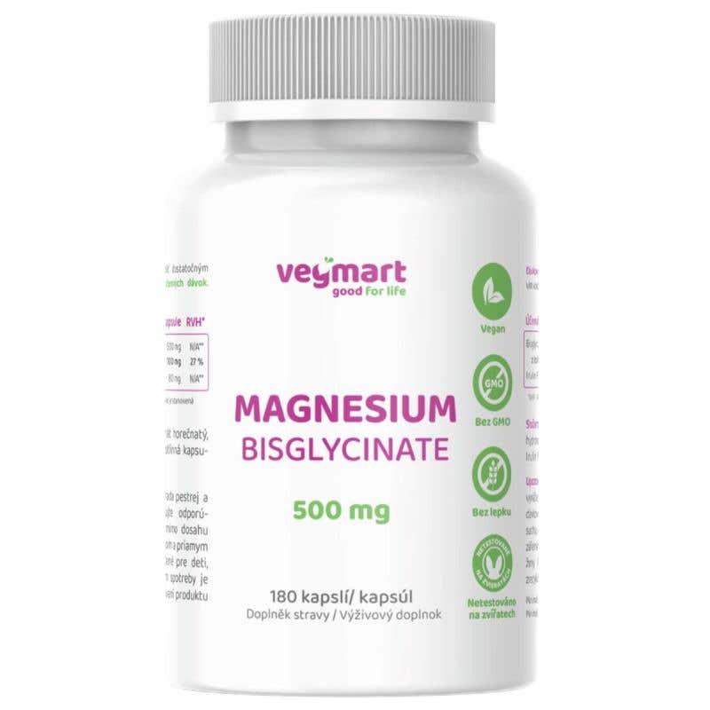 Vegmart Horčík bisglycinát 500 mg 180 kapsúl