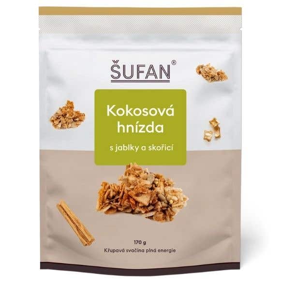 Šufan Kokosová hnízda s jablky a skořicí 170 g