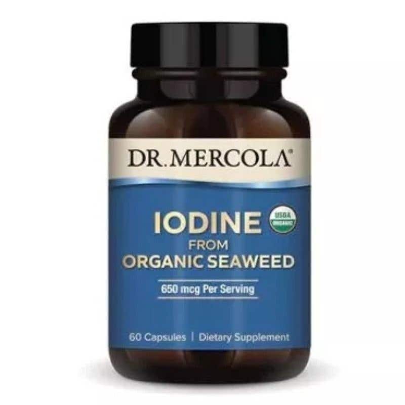 Dr. Mercola Jód z mořské řasy 60 kapslí