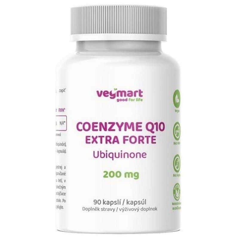 Vegmart Koenzým Q10 Extra forte – Ubiquinón 200 mg 90 kapsúl