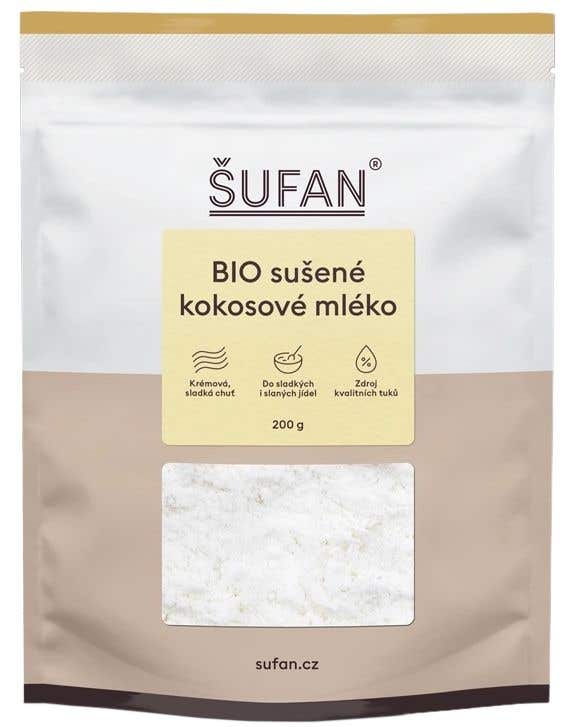 Šufan Sušené kokosové mléko BIO 200 g