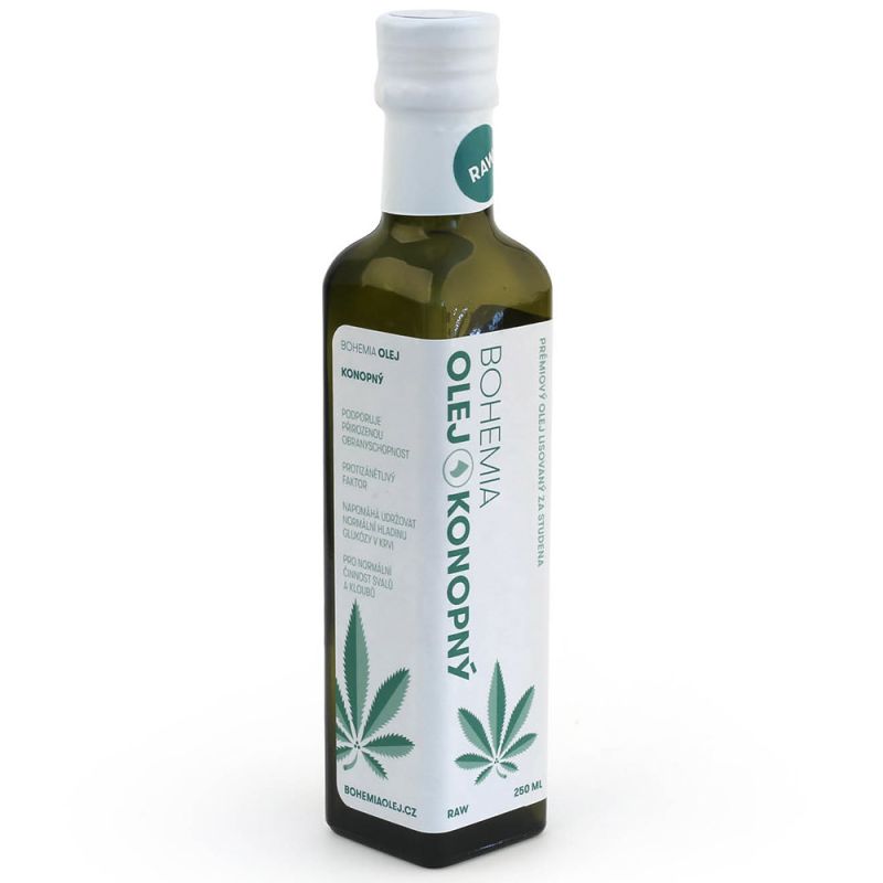 Bohemia Konopný olej lisovaný za studena RAW 250 ml