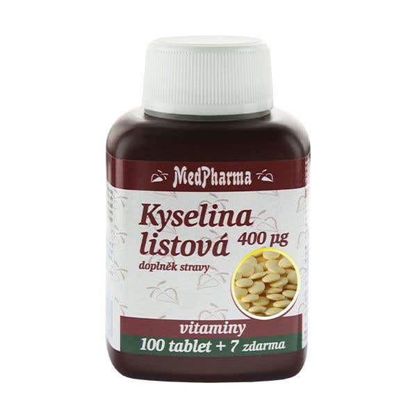 MedPharma Kyselina listová 400 µg 107 tablet