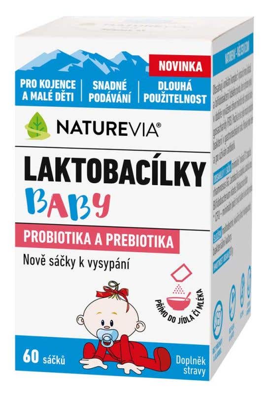 Swiss NatureVia Laktobacílky baby 60 sáčků