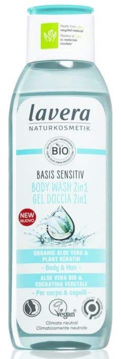 Lavera Basis sensitiv Sprchový gel na tělo a vlasy s neutrální přírodní vůní 2v1 250 ml