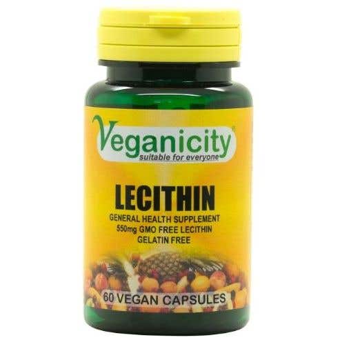 Veganicity Sójový lecitin 550mg 60 veganských kapslí