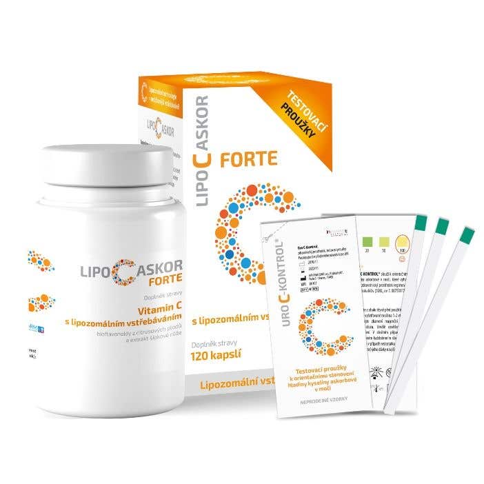 Lipo C Askor Forte Vitamín C s lipozomálním vstřebáváním 120 kapslí