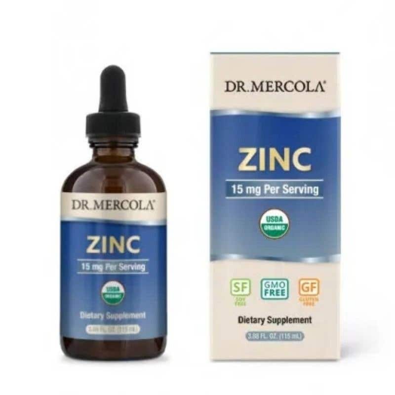 Dr. Mercola Liquid Zinc Drops – Tekutý zinek 115 ml