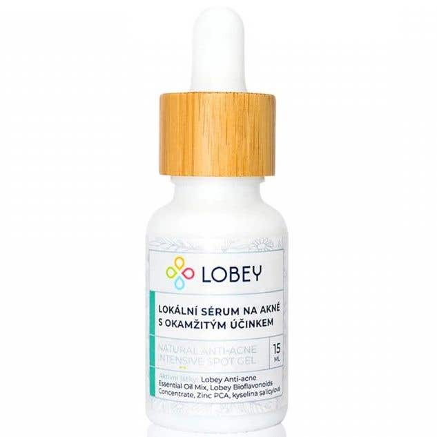 Lobey Lokální sérum na akné s okamžitým účinkem 15 ml