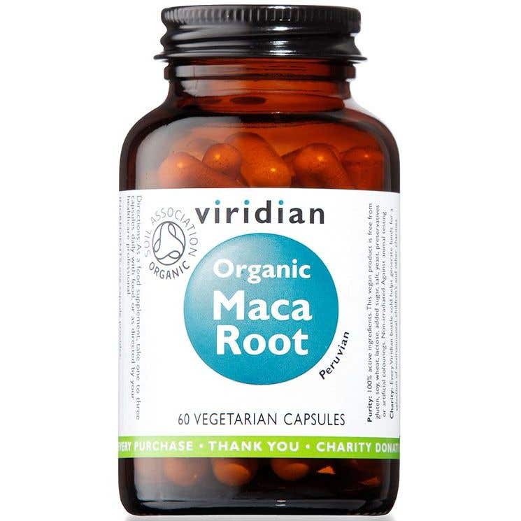 Viridian Maca Root - Prášek z kořene macy BIO 60 kapslí