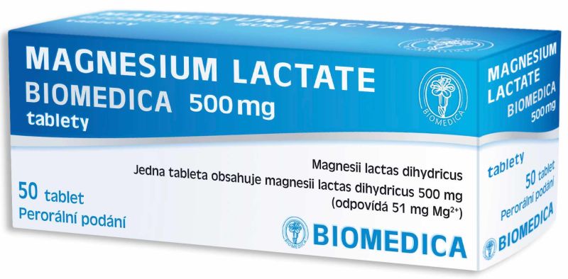 Biomedica Magnesium Lactate 500 mg 50 tablet