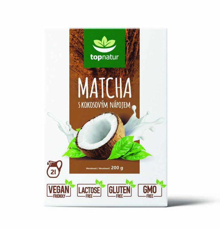 Topnatur Matcha s kokosovým nápojem 200g