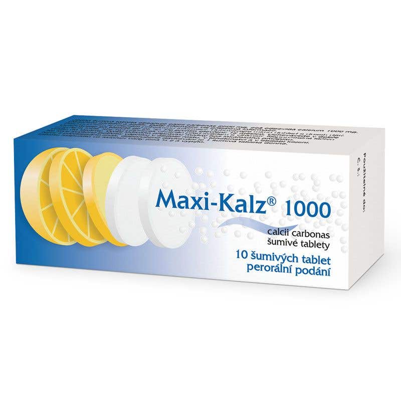 Maxi-Kalz 1000 mg 10 šumivých tablet