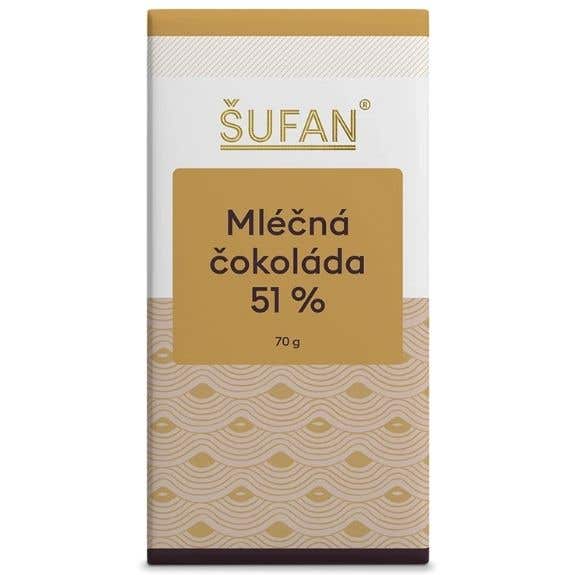 Šufan Mliečna tabuľková čokoláda 51% 70 g