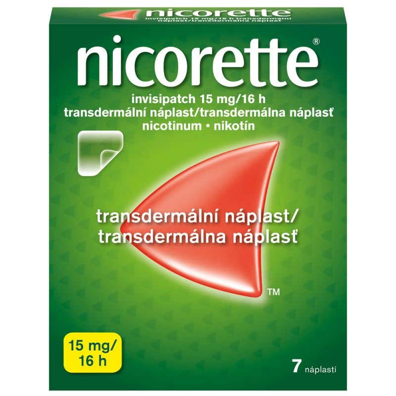 Nicorette Invisipatch 15 mg/16 h transdermální náplast 7 ks