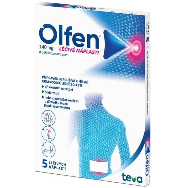 Olfen 140 mg léčivé náplasti 5 ks - Expirace 31/05/2025
