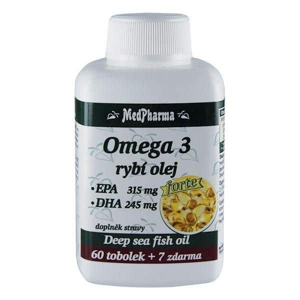 MedPharma Omega 3 rybí olej Forte 67 tobolek