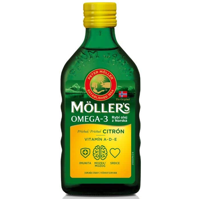 Mollers Omega 3 Citron rybí olej 250 ml