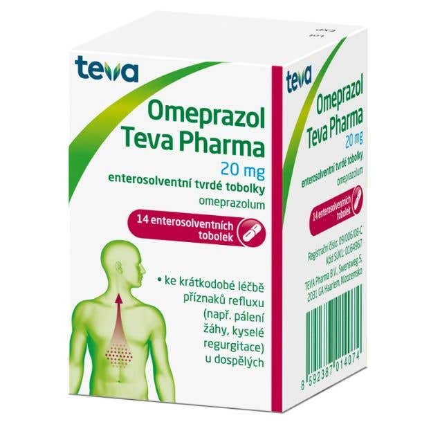 Omeprazol Teva Pharma 20 mg 14 tobolek
