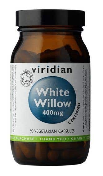 Viridian White Willow Bark kůra z bílé vrby 400 mg BIO 90 kapslí 