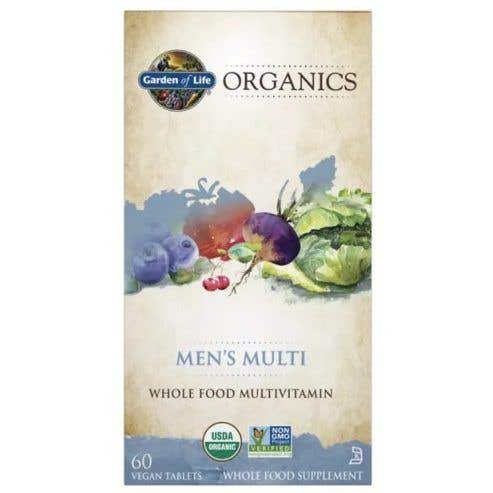 Garden of Life Organics Men´s Multi - Multivitamíny pro muže BIO 60 tablet
