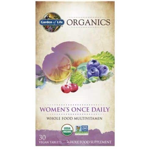 Garden of Life Organics Womens Once Daily Multi - pro ženy - 30 tablet