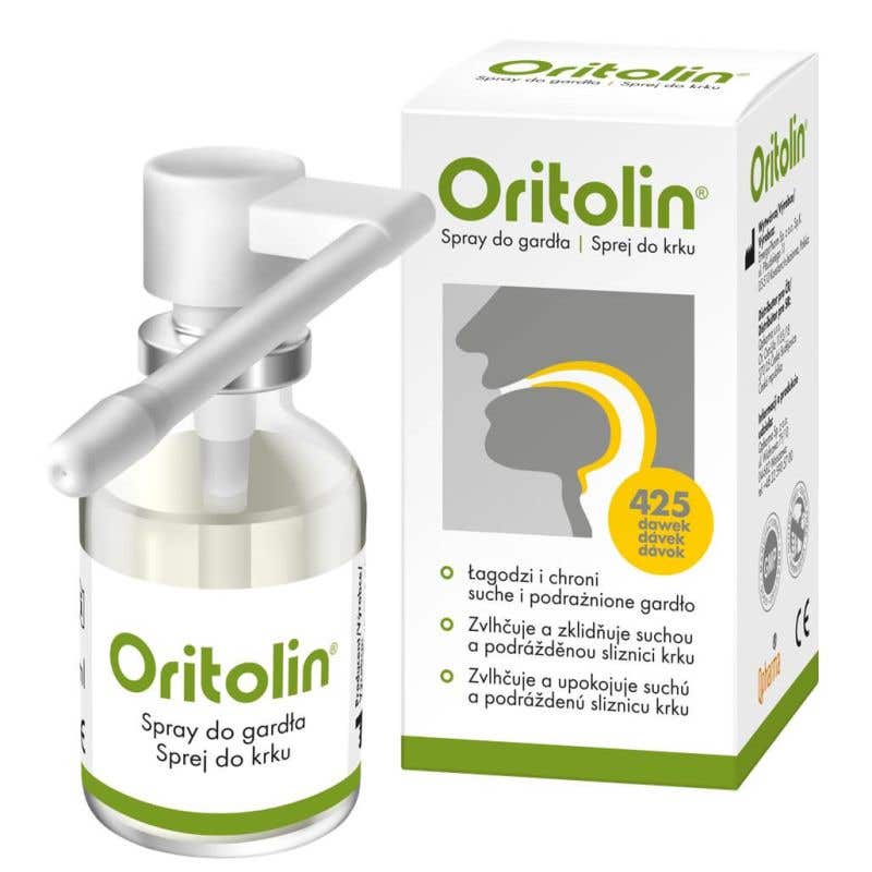 Oritolin Sprej na suchou sliznici v krku 30 ml