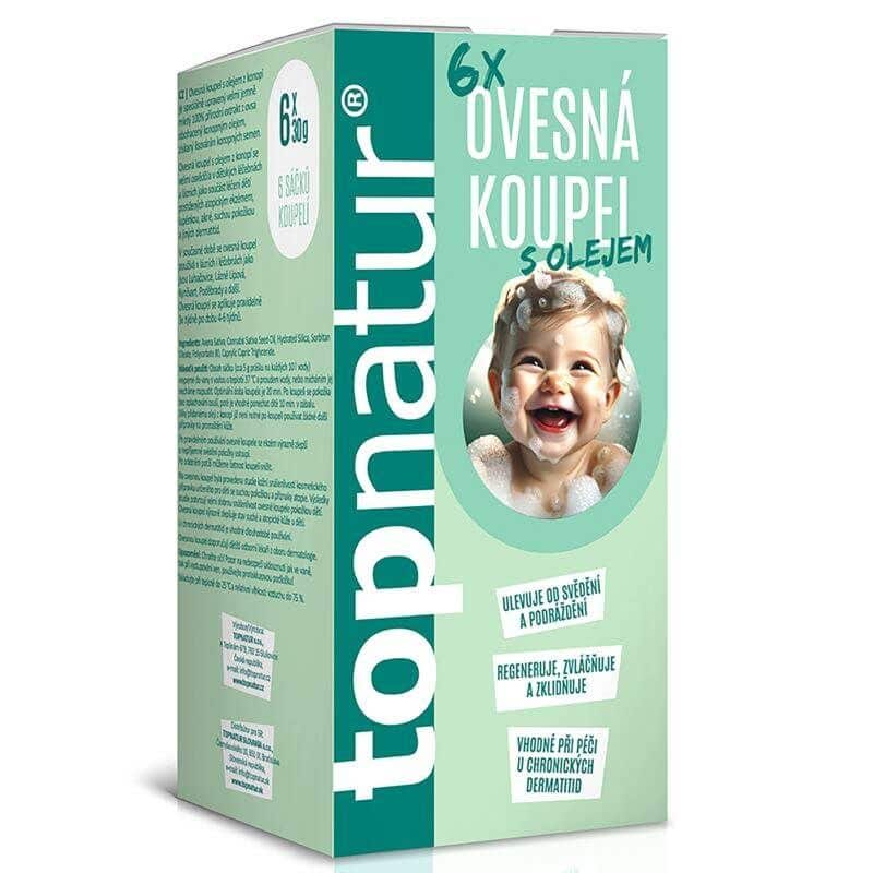 Topnatur Ovesná koupel s olejem z konopí 6x30g