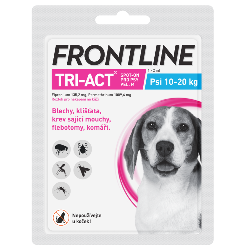 Frontline Tri-act pro psy M 10-20 Kg