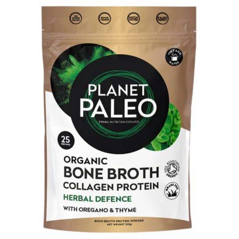 Planet Paleo Sušený hovězí vývar – bylinky BIO 225 g