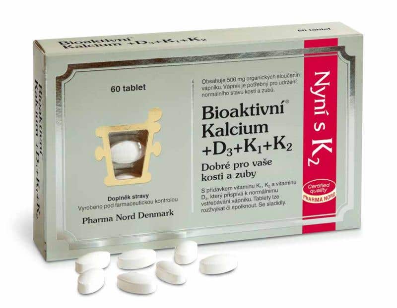 Pharma Nord Bioaktivní Kalcium+D3+K1+K2 60 tablet