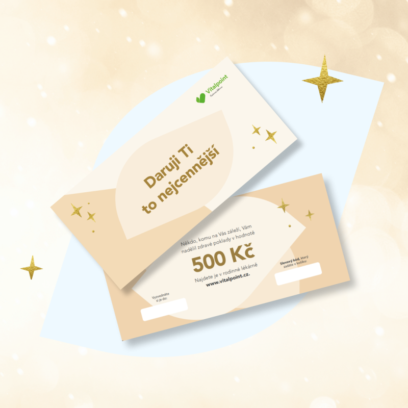 Vitalpoint Dárkový poukaz do naší rodinné lékárny - 500 Kč