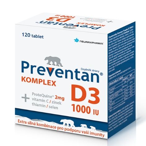 Preventan Komplex D3 1000 IU 120 tablet