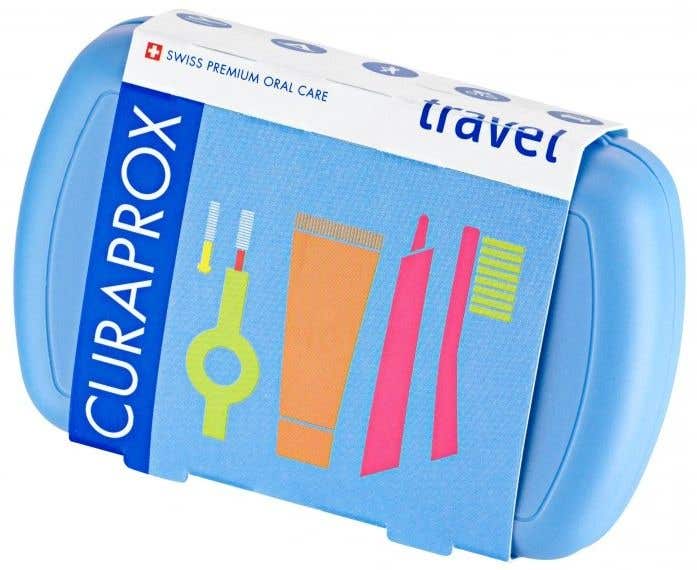 Curaprox Travel set modrý Cestovní sada pro ústní hygienu 1 ks