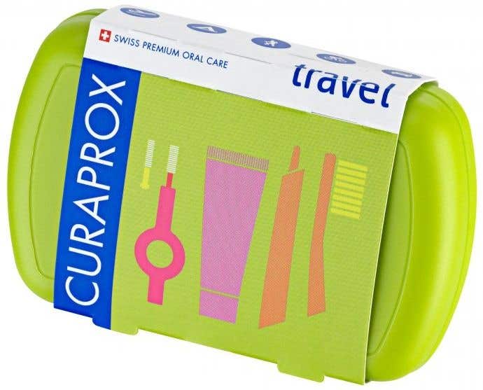 Curaprox Travel set zelený Cestovní sada pro ústní hygienu 1 ks