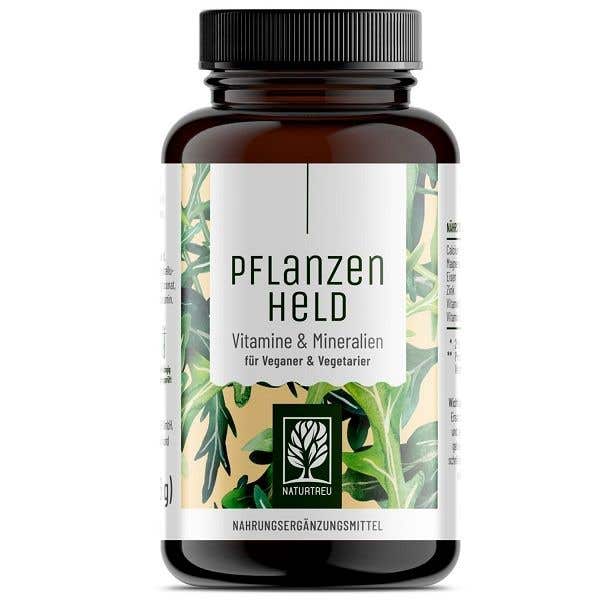 Naturtreu Rostlinný hrdina - Vitamíny a minerály pro vegany 120 veganských kapslí