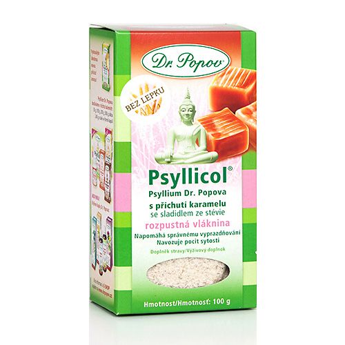 Dr. Popov Psyllicol s příchutí karamelu 100 g