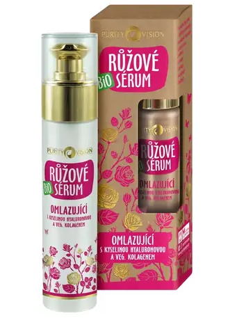 Purity Vision Růžové omlazující hyaluronové sérum BIO 50 ml