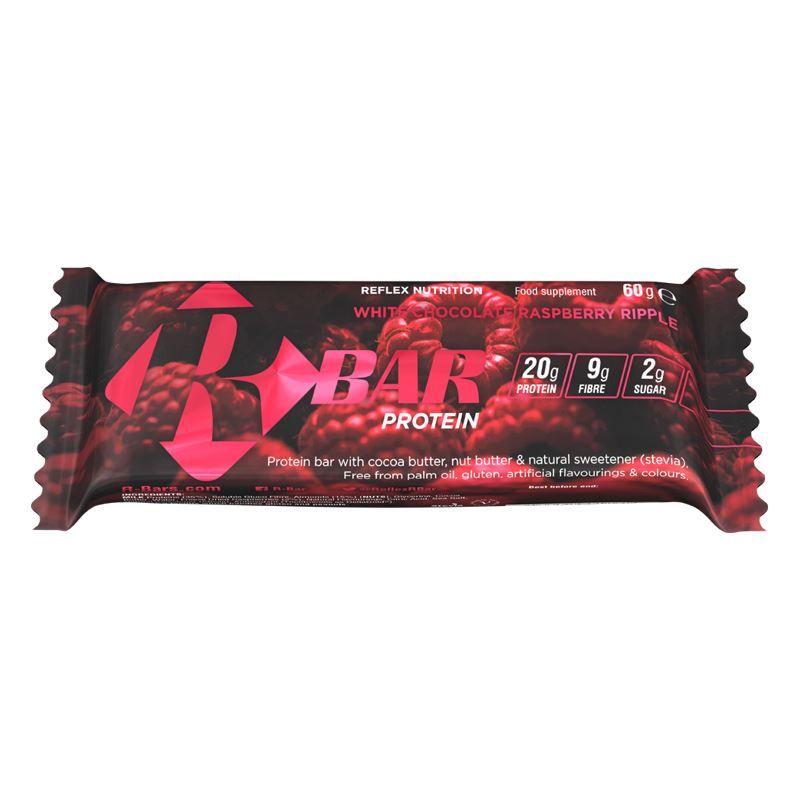 Reflex R-Bar Protein - Proteinová tyčinka - bílá čokoláda s malinou 60 g